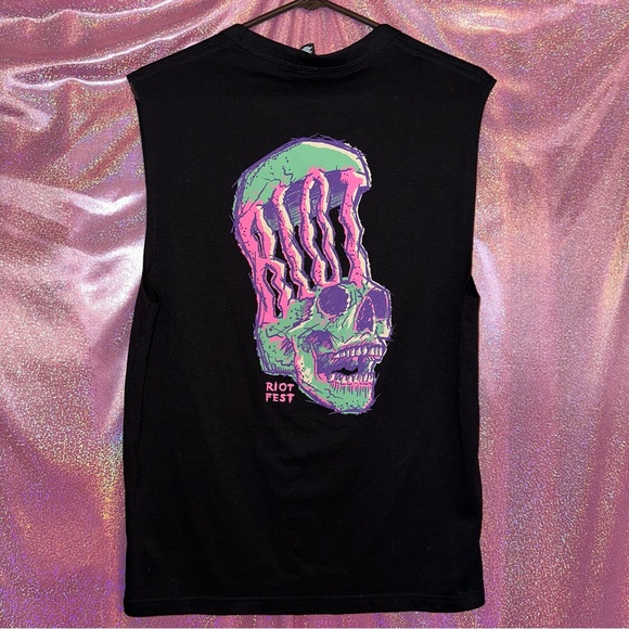 Riot Fest 2023 Mens/Unisex Skull Bender Shredder Tank Top NWOT SMALL - Picture 1 of 5
